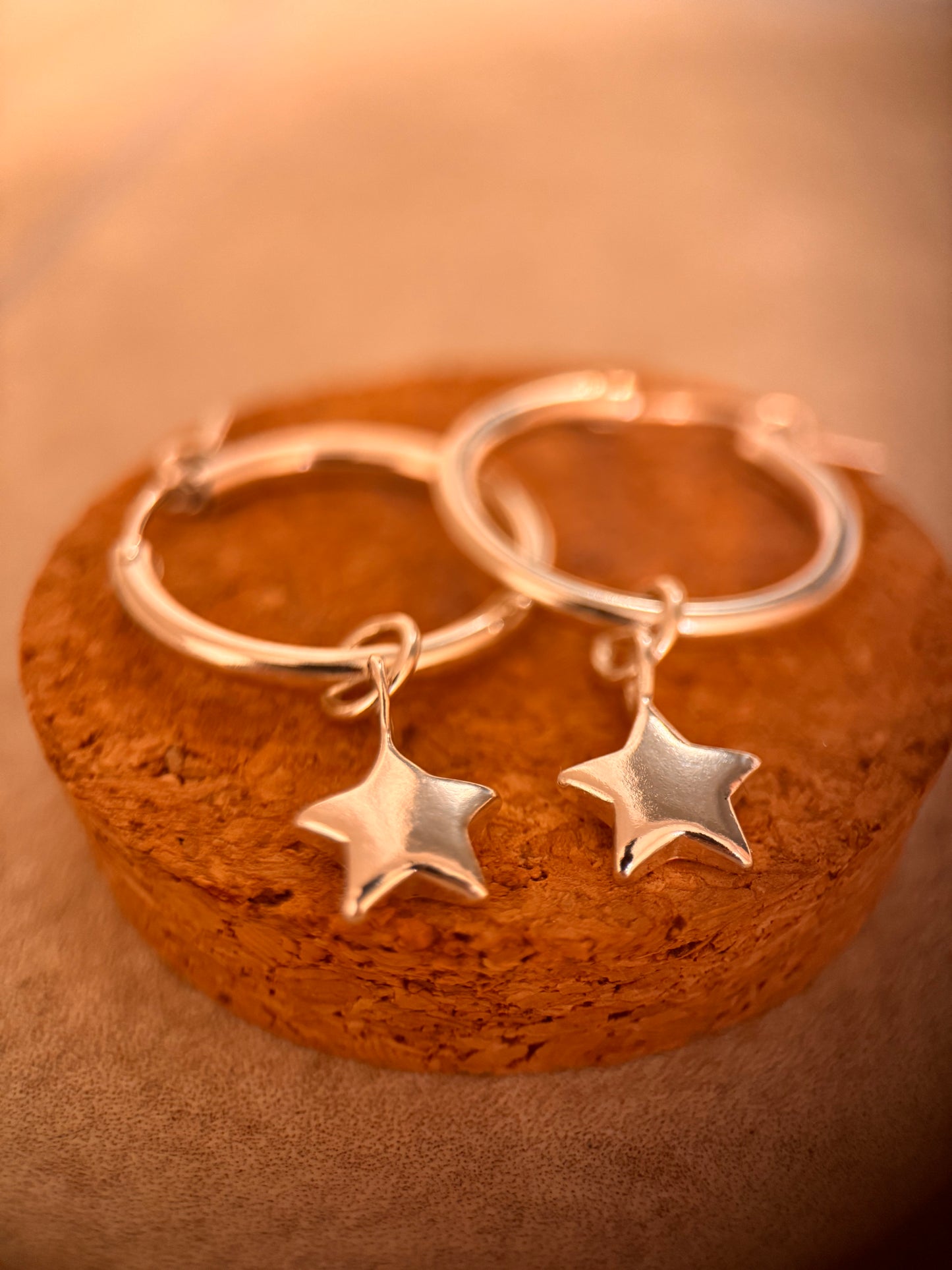 FALLEN STAR HOOP EARRINGS