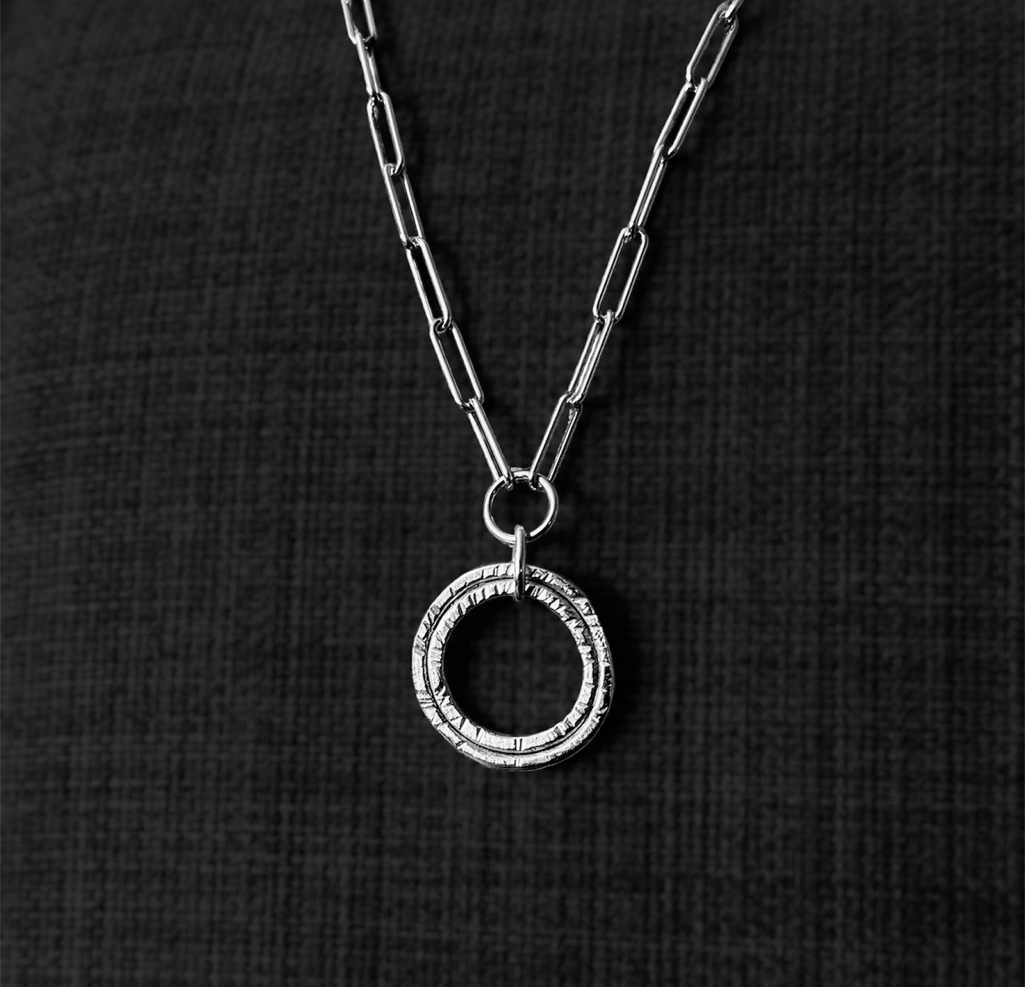 DOUBLE KARMA RING TRACE CHAIN