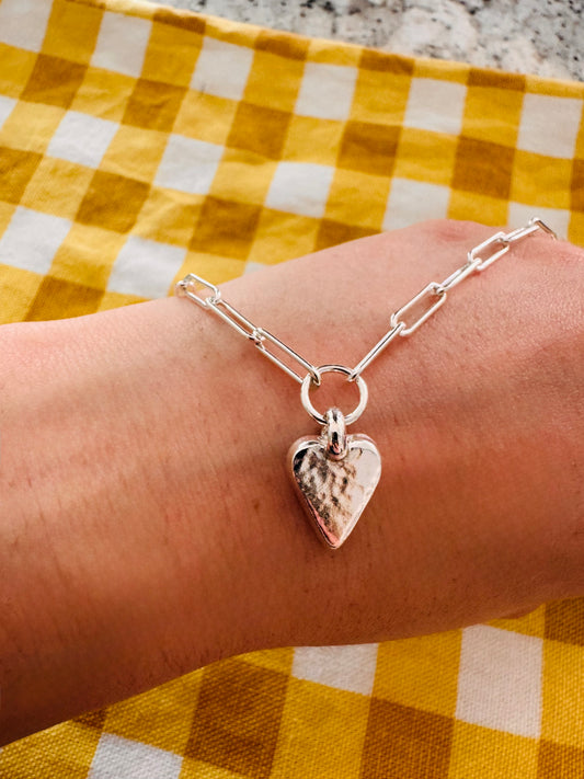 HEART TRACE CHAIN BRACELET