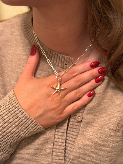 THE STARFISH TRACE CHAIN NECKLACE
