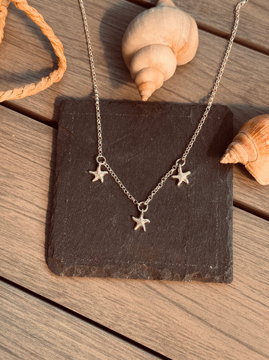 THE STARFISH TRIPLE BELCHER NECKLACE
